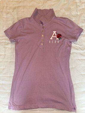 Aeropostale Lavender Crewneck Tee